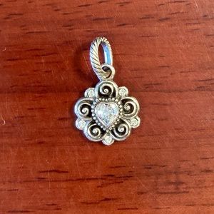 Brighton Silver And White Gem Charm